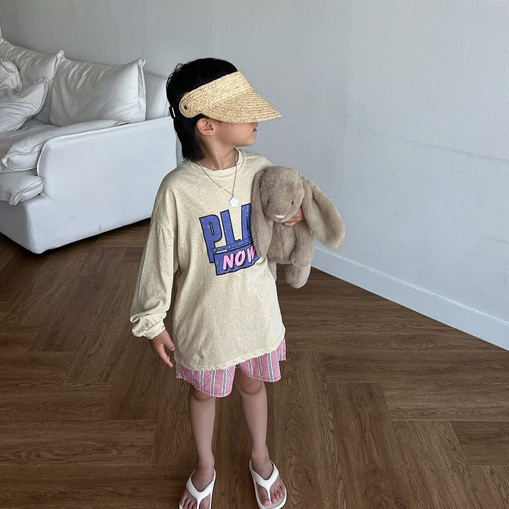 Toddler SS26 PLAY NOW Summer Long Sleeve Top (3 - 11y) - 2 Colors kids outfit