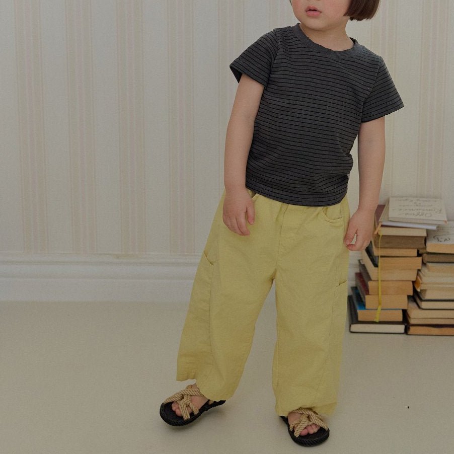 Toddler SS26 Pocket Pull - on Cotton Pants (2 - 7y) - 2 Colors - AT NOON STORE