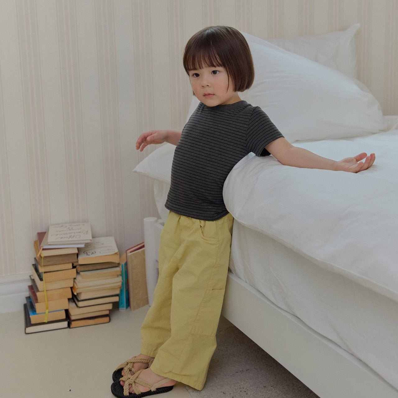 Toddler SS26 Pocket Pull - on Cotton Pants (2 - 7y) - 2 Colors - AT NOON STORE