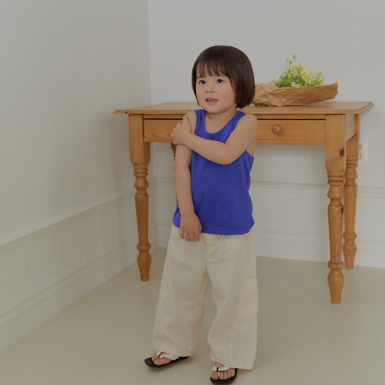 Toddler SS26 Pocket Pull - on Cotton Pants (2 - 7y) - 2 Colors - AT NOON STORE