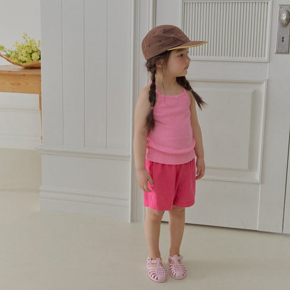 Toddler SS26 Pointelle Ribbed Tank Top (2 - 7y) - 2 Colors - AT NOON STORE