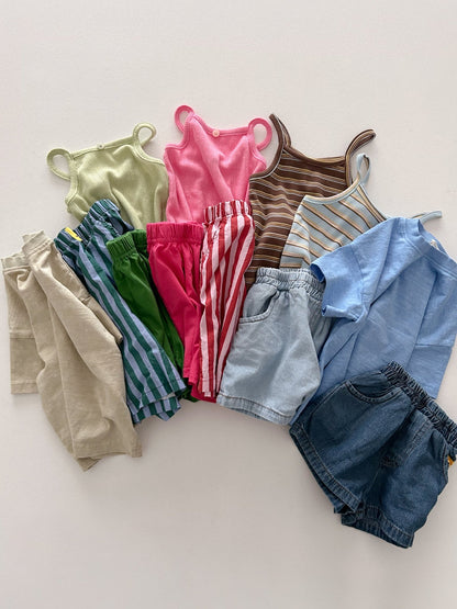 Toddler SS26 Pointelle Ribbed Tank Top (2 - 7y) - 2 Colors - AT NOON STORE