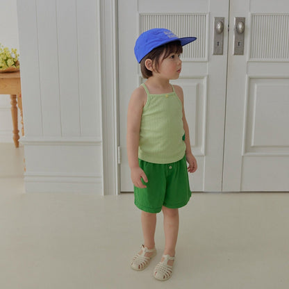 Toddler SS26 Pointelle Ribbed Tank Top (2 - 7y) - 2 Colors - AT NOON STORE