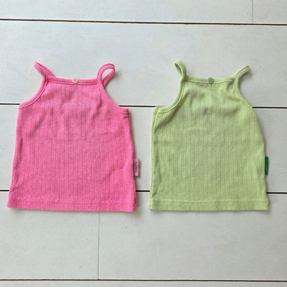 Toddler SS26 Pointelle Ribbed Tank Top (2 - 7y) - 2 Colors - AT NOON STORE