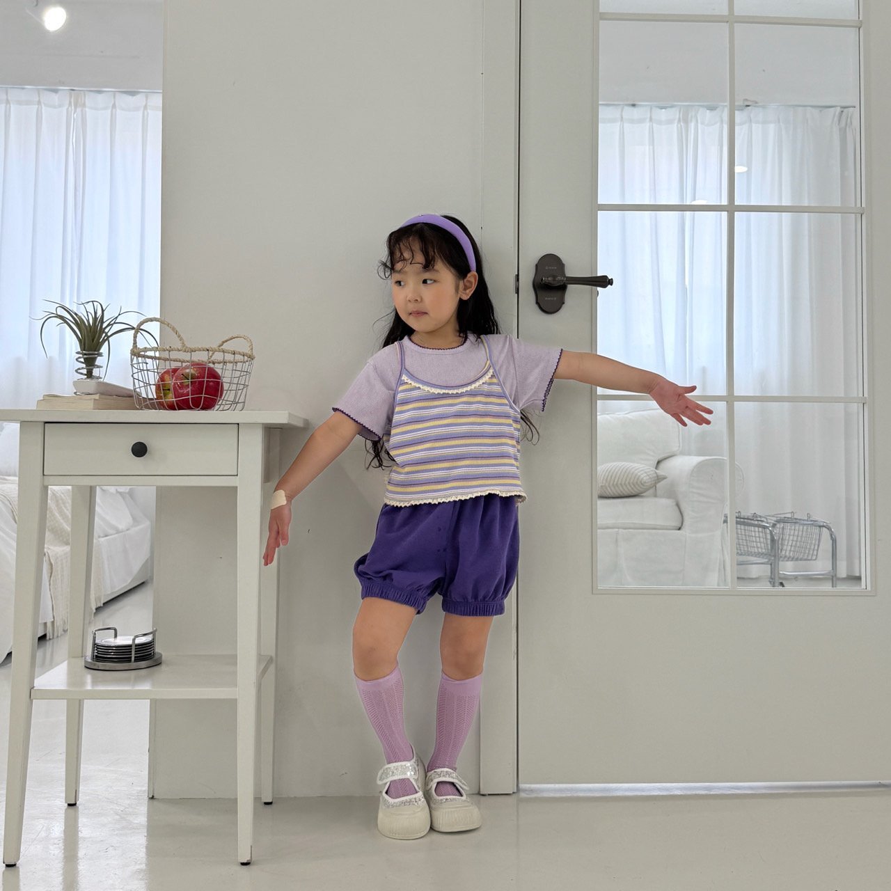 Toddler SS26 Pointelle Short Sleeve Top (3 - 7y) - 3 Colors - AT NOON STORE