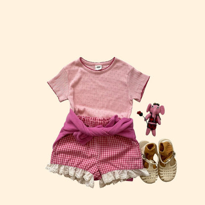 Toddler SS26 Pointelle Short Sleeve Top (3 - 7y) - 3 Colors - AT NOON STORE