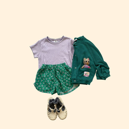 Toddler SS26 Pointelle Short Sleeve Top (3 - 7y) - 3 Colors - AT NOON STORE