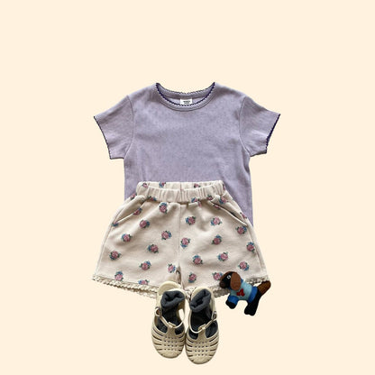 Toddler SS26 Pointelle Short Sleeve Top (3 - 7y) - 3 Colors - AT NOON STORE