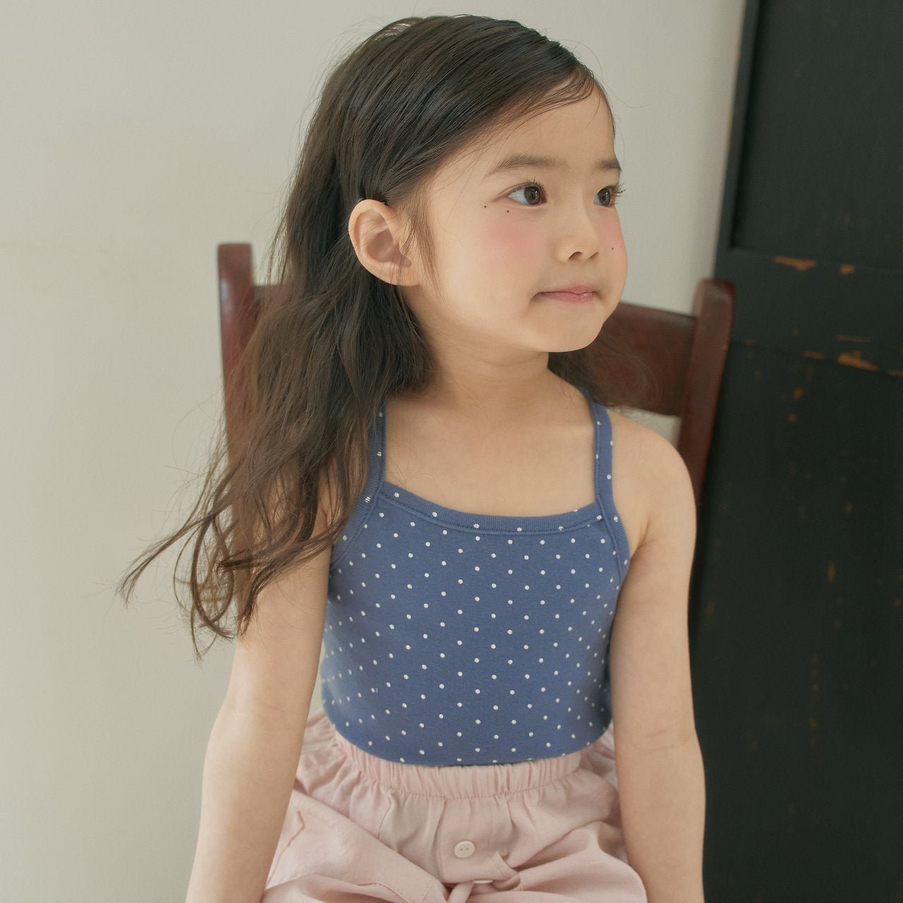 Toddler SS26 Polka Dot Cross Back Tank Top (12m - 6y) - 2 Colors - AT NOON STORE