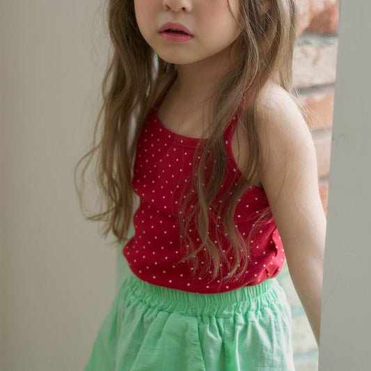 Toddler SS26 Polka Dot Cross Back Tank Top (12m - 6y) - 2 Colors - AT NOON STORE