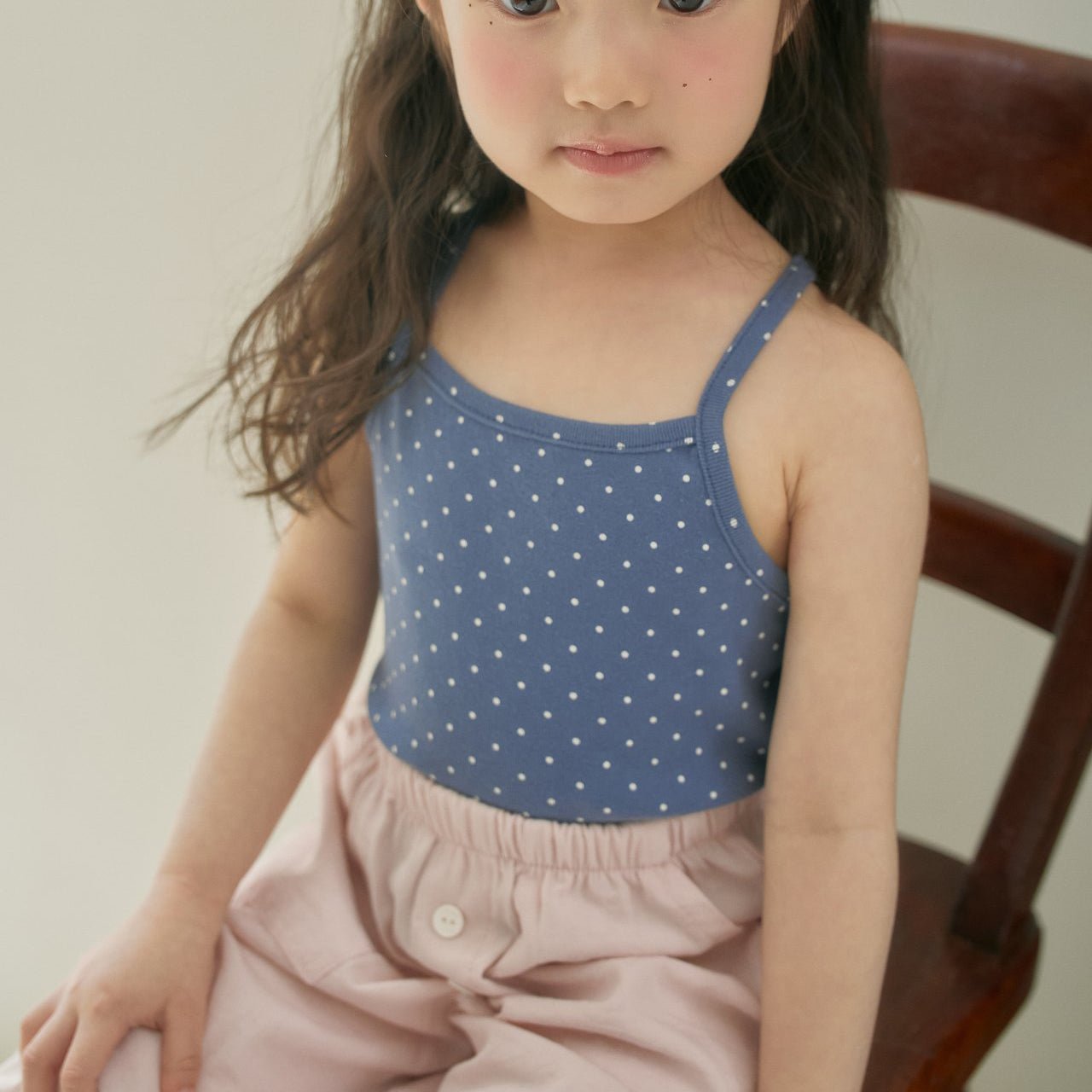 Toddler SS26 Polka Dot Cross Back Tank Top (12m - 6y) - 2 Colors - AT NOON STORE