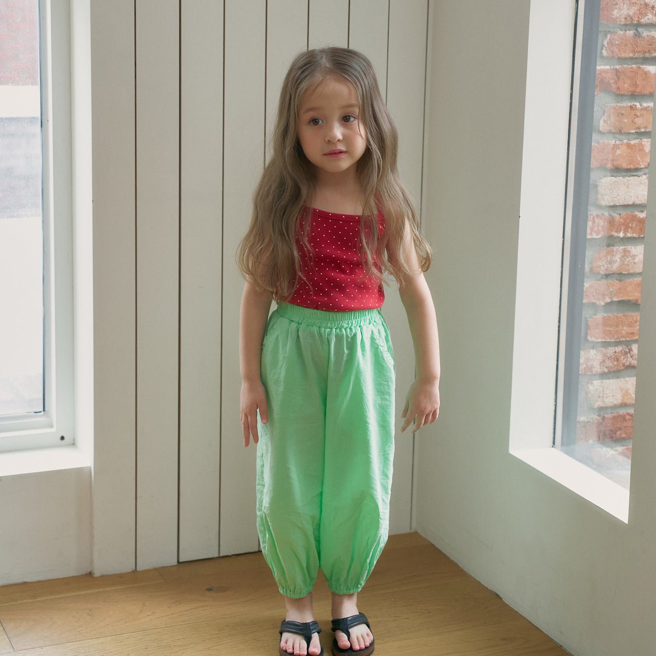 Toddler SS26 Polka Dot Cross Back Tank Top (12m - 6y) - 2 Colors - AT NOON STORE