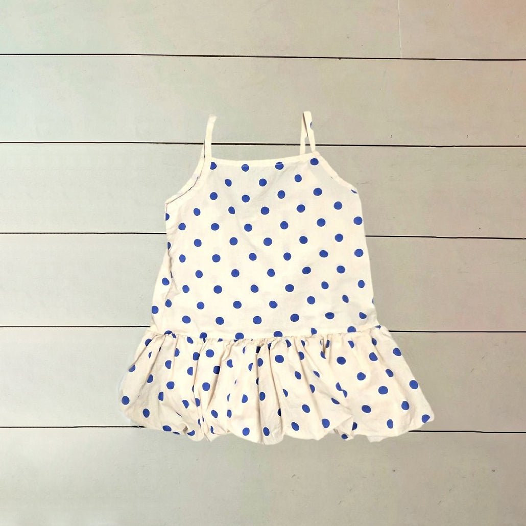 Toddler SS26 Polka Dot Tank Top Balloon Dress (3 - 7y) - Ivory - AT NOON STORE