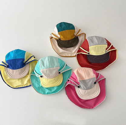Toddler SS26 Removable Neck Cape Soft Brim Cap (2 - 4y) - 5 Colors kids outfit