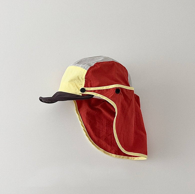 Toddler SS26 Removable Neck Cape Soft Brim Cap (2 - 4y) - 5 Colors kids outfit