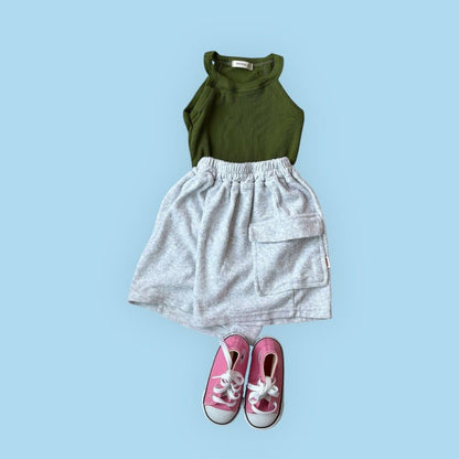 Toddler SS26 Ribbed Halter Tank Top (1 - 7y) - 4 Colors - AT NOON STORE