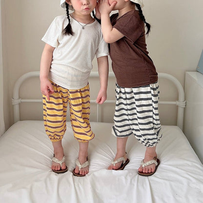 Toddler SS26 Ribbed Short Sleeve Top (6m - 6y) - 5 Colors - AT NOON STORE