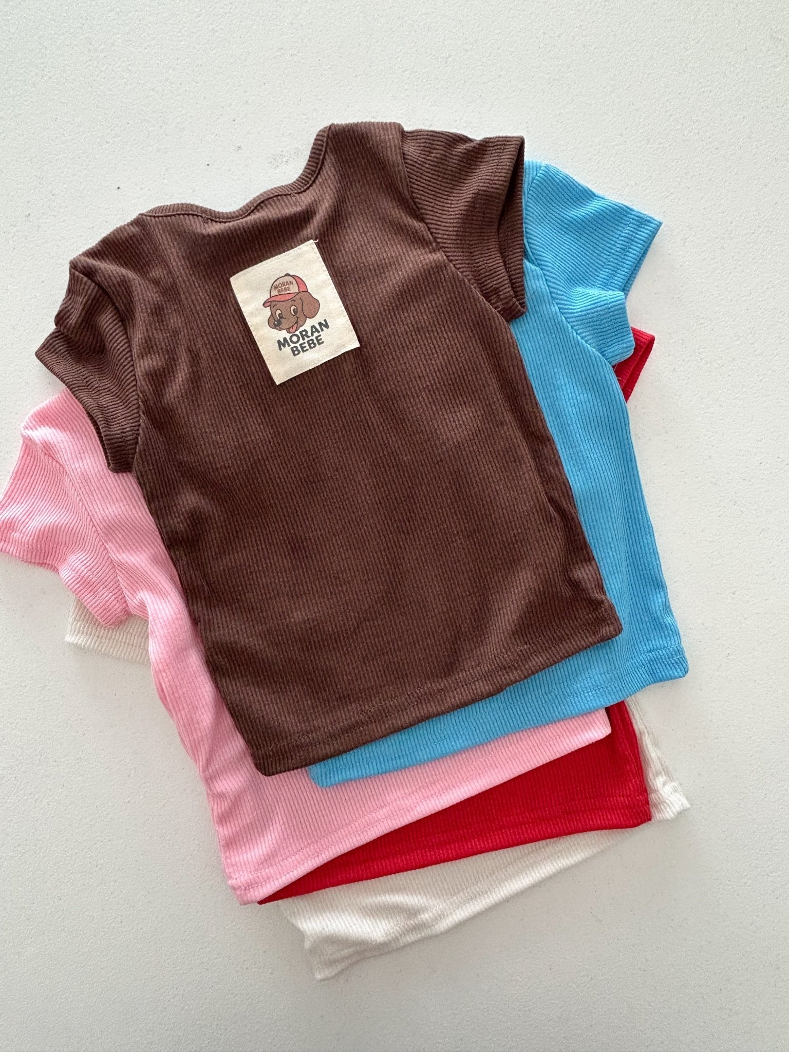 Toddler SS26 Ribbed Short Sleeve Top (6m - 6y) - 5 Colors - AT NOON STORE