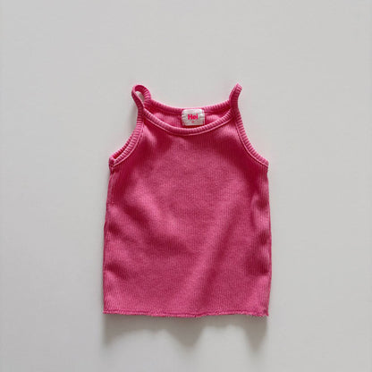 Toddler SS26 Ribbed Tank Top (1 - 6y) - 4 Colors kids outfit
