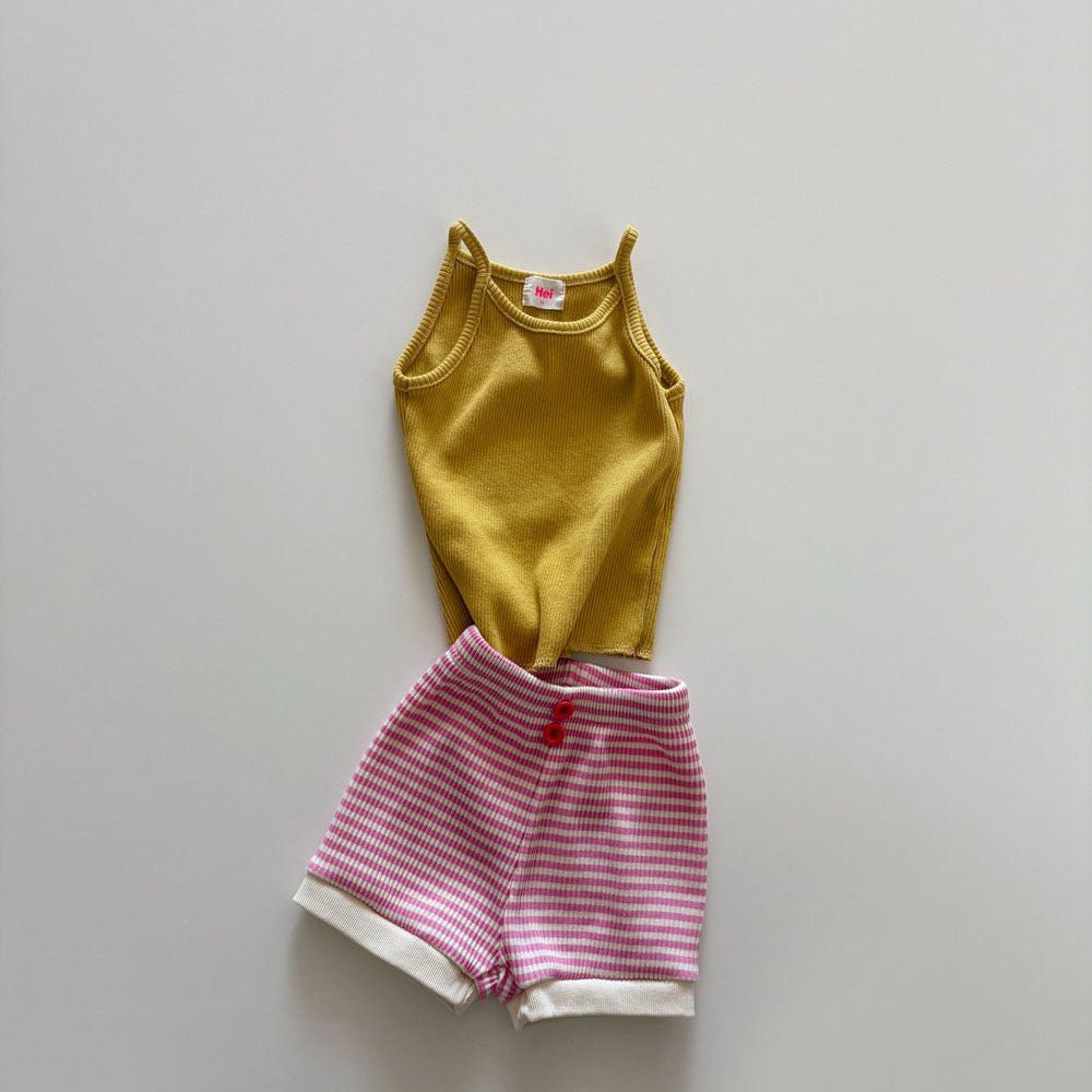 Toddler SS26 Ribbed Tank Top (1 - 6y) - 4 Colors kids outfit