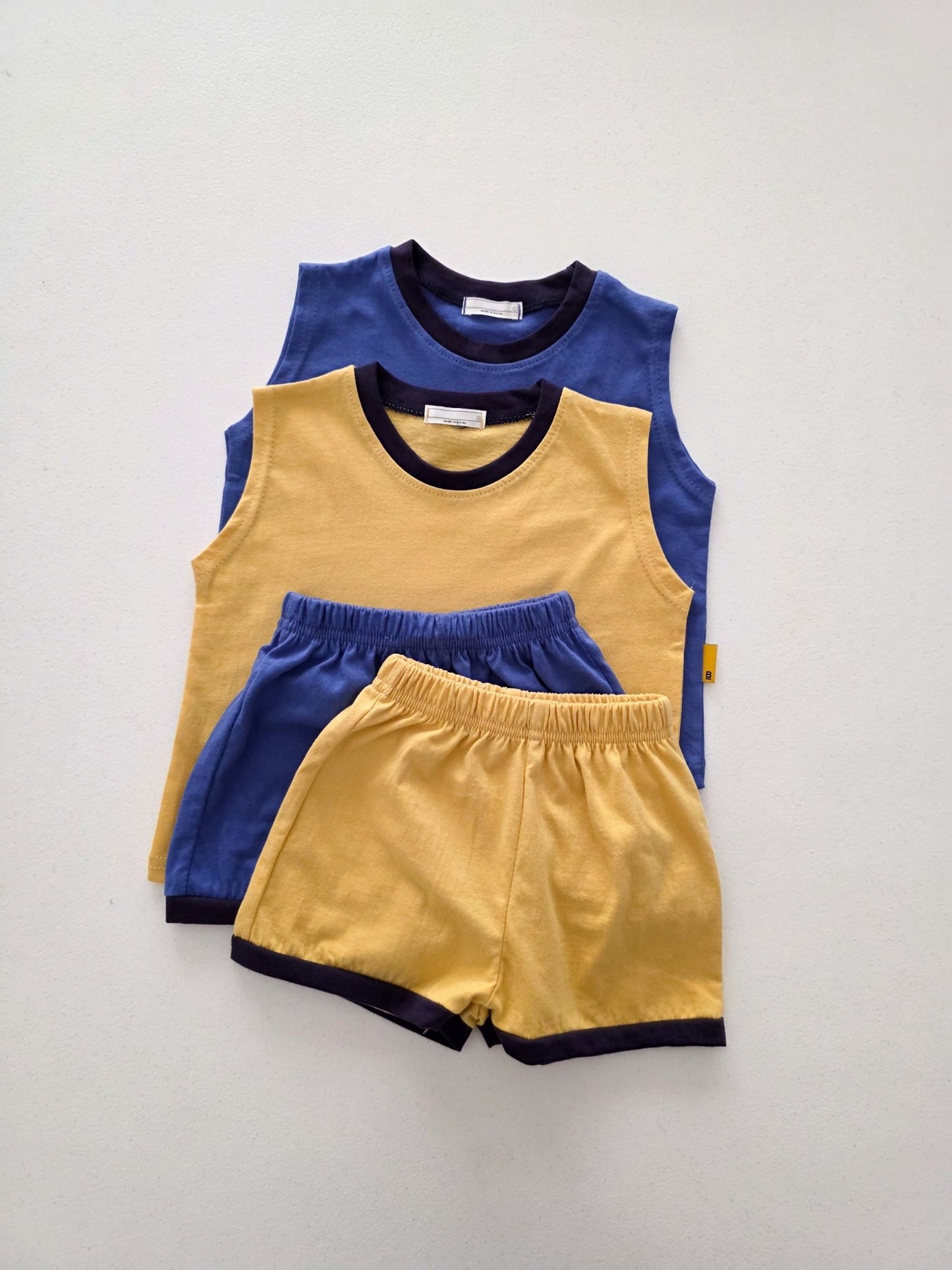 Toddler SS26 Sleeveless Top and Shorts Sets (4m - 6y) - 2 Colors kids outfit