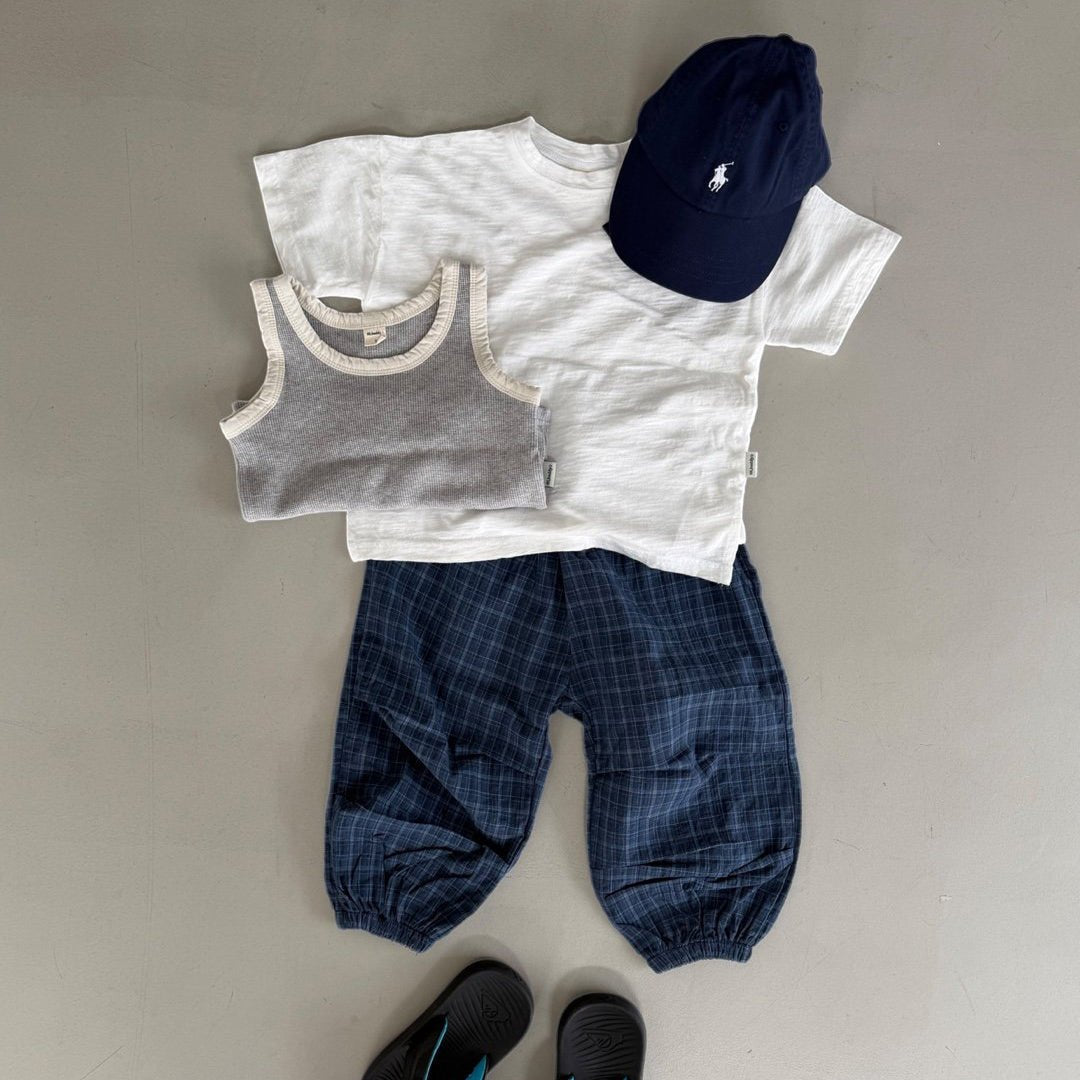 Toddler SS26 Slit Hem Loose Fit Short Sleeve Top (3 - 7y) - 3 Colors - AT NOON STORE