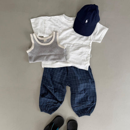 Toddler SS26 Slit Hem Loose Fit Short Sleeve Top (3 - 7y) - 3 Colors - AT NOON STORE