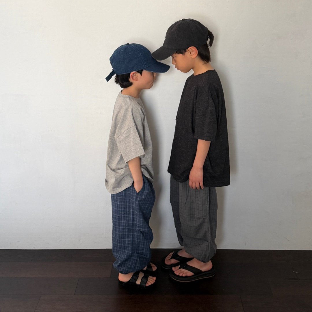 Toddler SS26 Slit Hem Loose Fit Short Sleeve Top (3 - 7y) - 3 Colors - AT NOON STORE