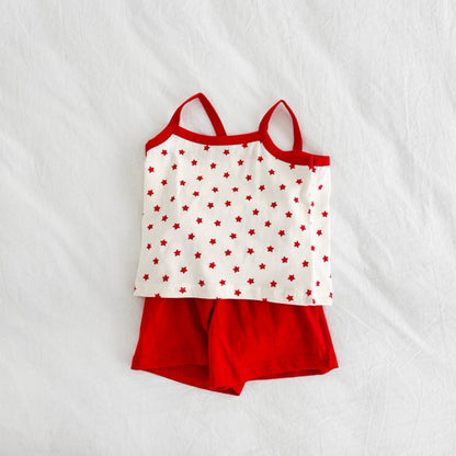 Toddler SS26 Star Tank Top (1 - 6y) - Red - AT NOON STORE