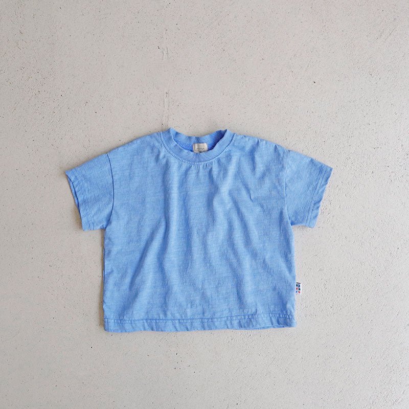 Toddler SS26 Stella Pigment Dyed Short Sleeve Top (1 - 9y) - 3 Colors - AT NOON STORE