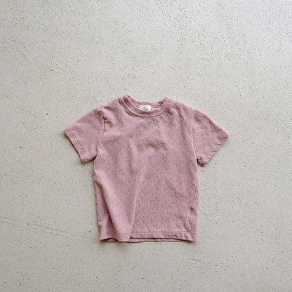 Toddler SS26 Stella Pointelle Short Sleeve Top (1 - 7y) - 3 Colors - AT NOON STORE