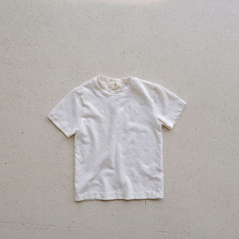 Toddler SS26 Stella Pointelle Short Sleeve Top (1 - 7y) - 3 Colors - AT NOON STORE