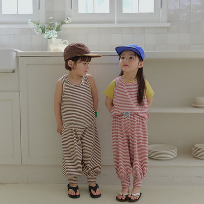 Toddler SS26 Stripe Aladdin Pants (2 - 7y) - 2 Colors - AT NOON STORE