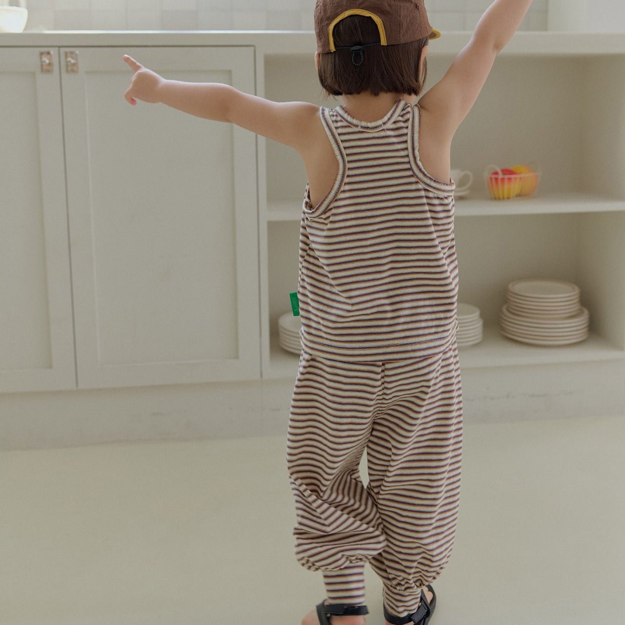 Toddler SS26 Stripe Aladdin Pants (2 - 7y) - 2 Colors - AT NOON STORE