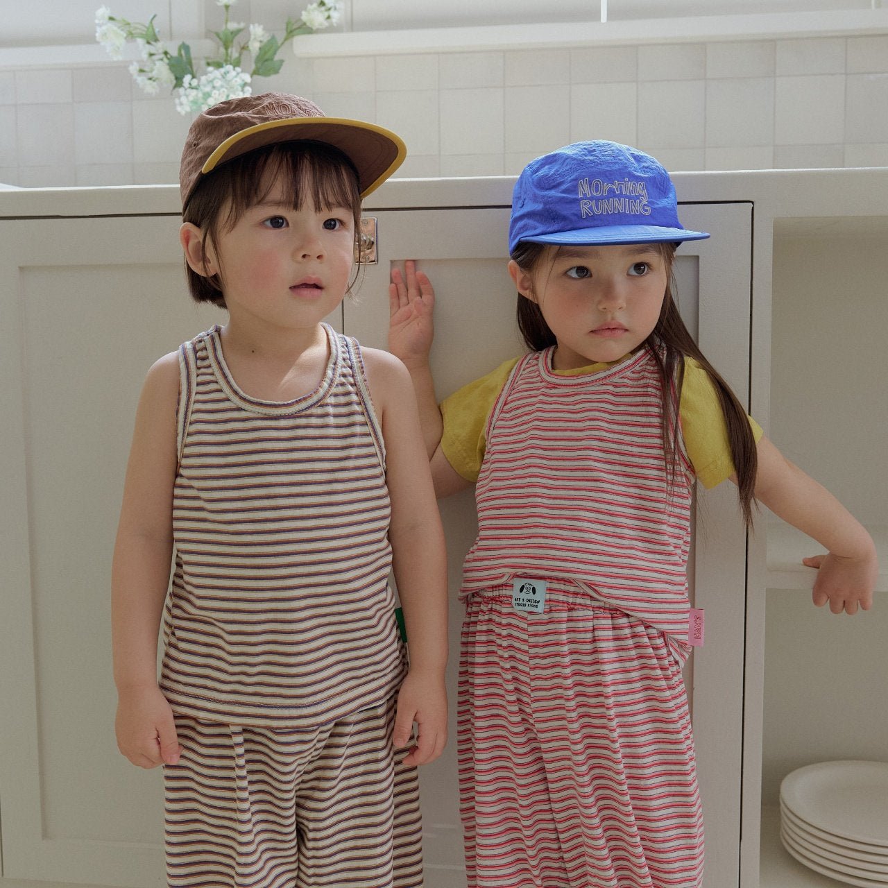 Toddler SS26 Stripe Aladdin Pants (2 - 7y) - 2 Colors - AT NOON STORE