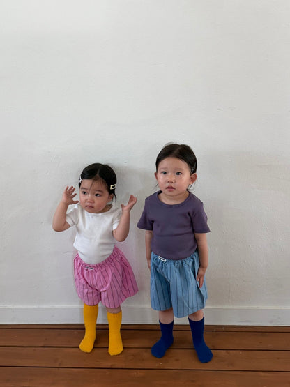 Toddler SS26 Stripe Cotton Shorts (1 - 7y) - 2 Colors kids outfit