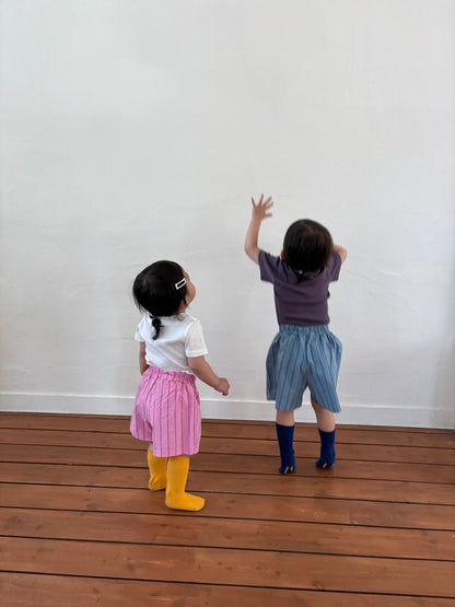 Toddler SS26 Stripe Cotton Shorts (1 - 7y) - 2 Colors kids outfit