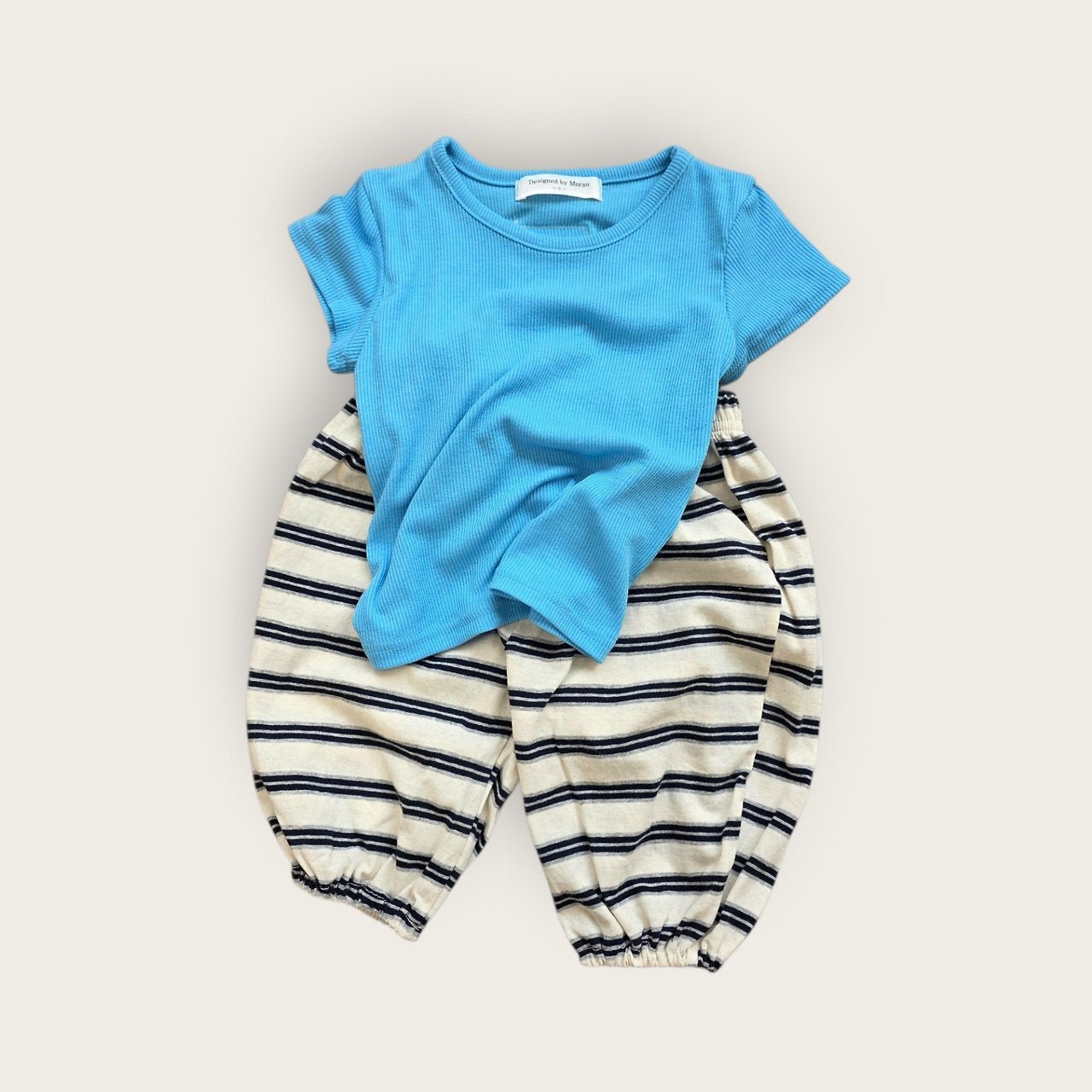 Toddler SS26 Stripe Cropped Jogger Pants (1 - 6y) - 3 Colors - AT NOON STORE