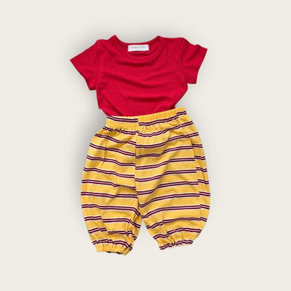 Toddler SS26 Stripe Cropped Jogger Pants (1 - 6y) - 3 Colors - AT NOON STORE