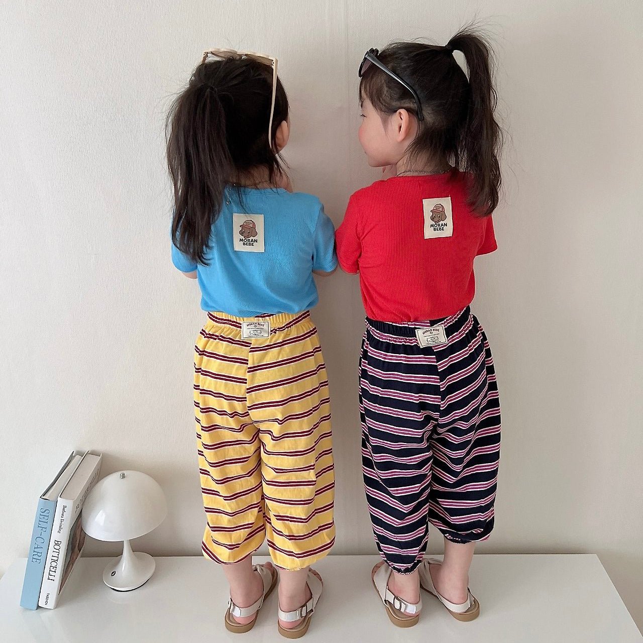 Toddler SS26 Stripe Cropped Jogger Pants (1 - 6y) - 3 Colors - AT NOON STORE