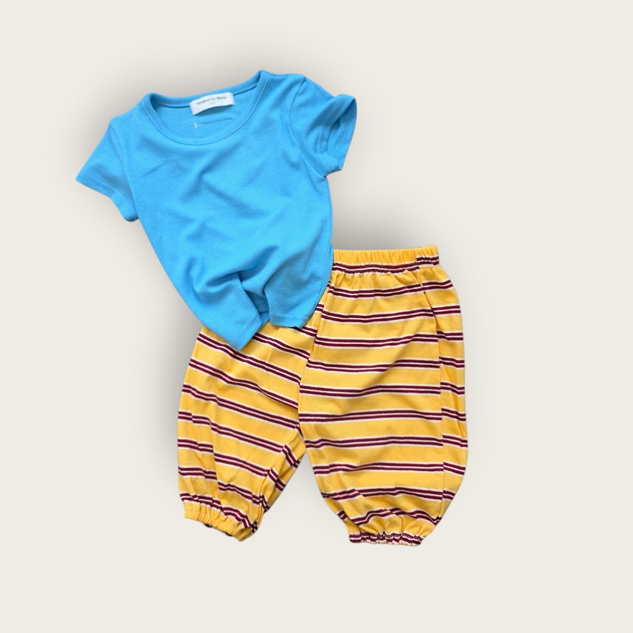 Toddler SS26 Stripe Cropped Jogger Pants (1 - 6y) - 3 Colors - AT NOON STORE