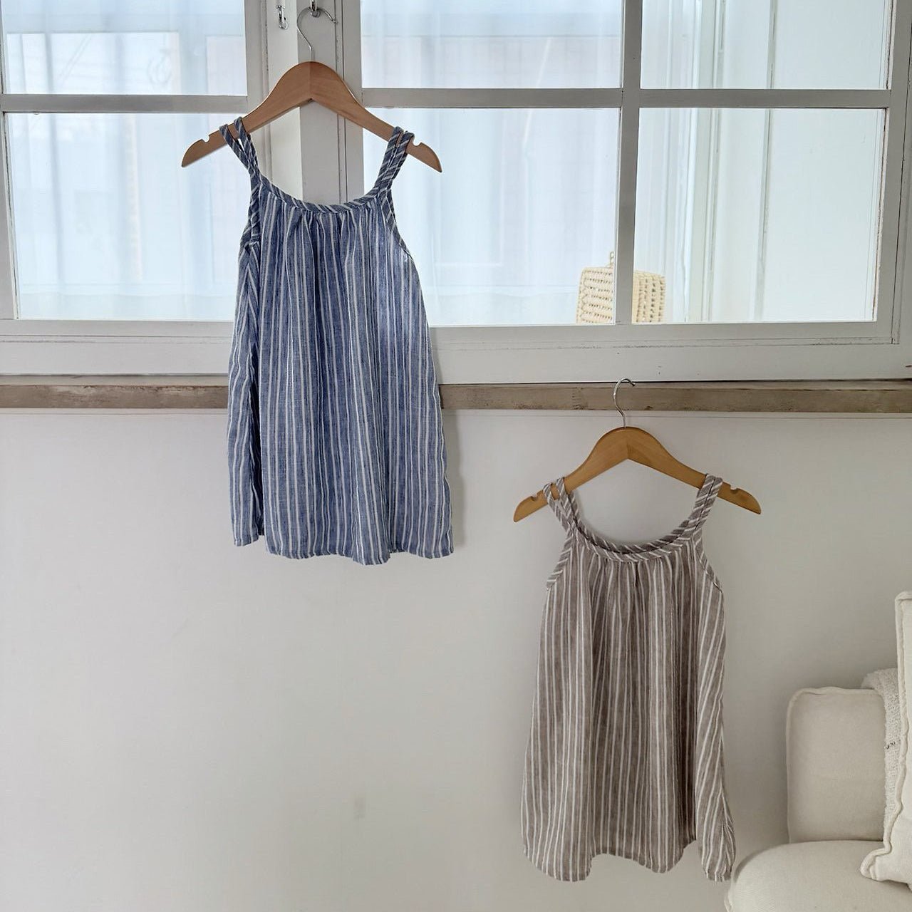 Toddler SS26 Stripe Double Strap Dress (1 - 7y) - 2 Colors - AT NOON STORE