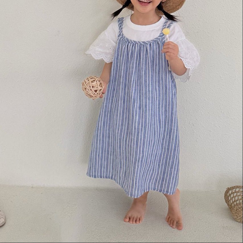 Toddler SS26 Stripe Double Strap Dress (1 - 7y) - 2 Colors - AT NOON STORE