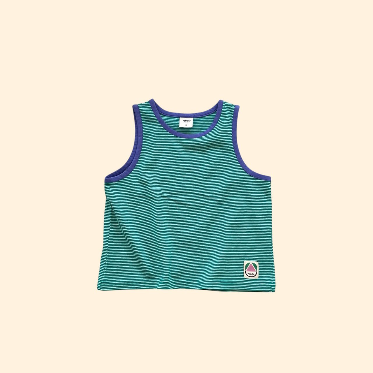 Toddler SS26 Stripe Loose Fit Sleeveless Top (3 - 7y) - 2 Colors - AT NOON STORE