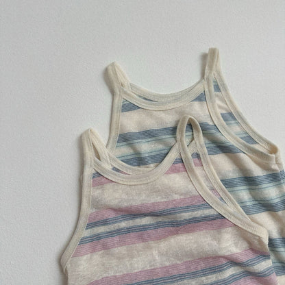 Toddler SS26 Stripe Noodle Strap Top (10m - 4y) - 2 Colors kids outfit