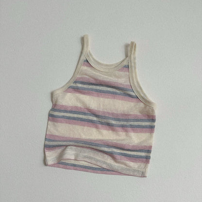 Toddler SS26 Stripe Noodle Strap Top (10m - 4y) - 2 Colors kids outfit