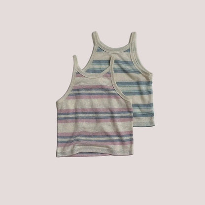 Toddler SS26 Stripe Noodle Strap Top (10m - 4y) - 2 Colors kids outfit