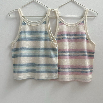 Toddler SS26 Stripe Noodle Strap Top (10m - 4y) - 2 Colors kids outfit
