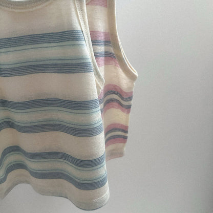 Toddler SS26 Stripe Noodle Strap Top (10m - 4y) - 2 Colors kids outfit