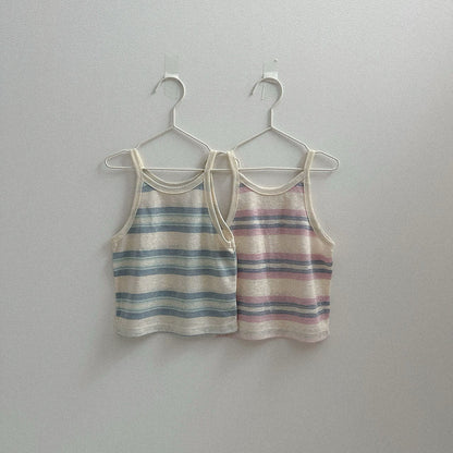 Toddler SS26 Stripe Noodle Strap Top (10m - 4y) - 2 Colors kids outfit